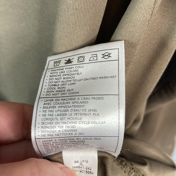 Nike Golf Men’s Fit Dry 1/4 Zip Brown Striped Shirt Brown Cream Striped Size XL - Picture 10 of 12